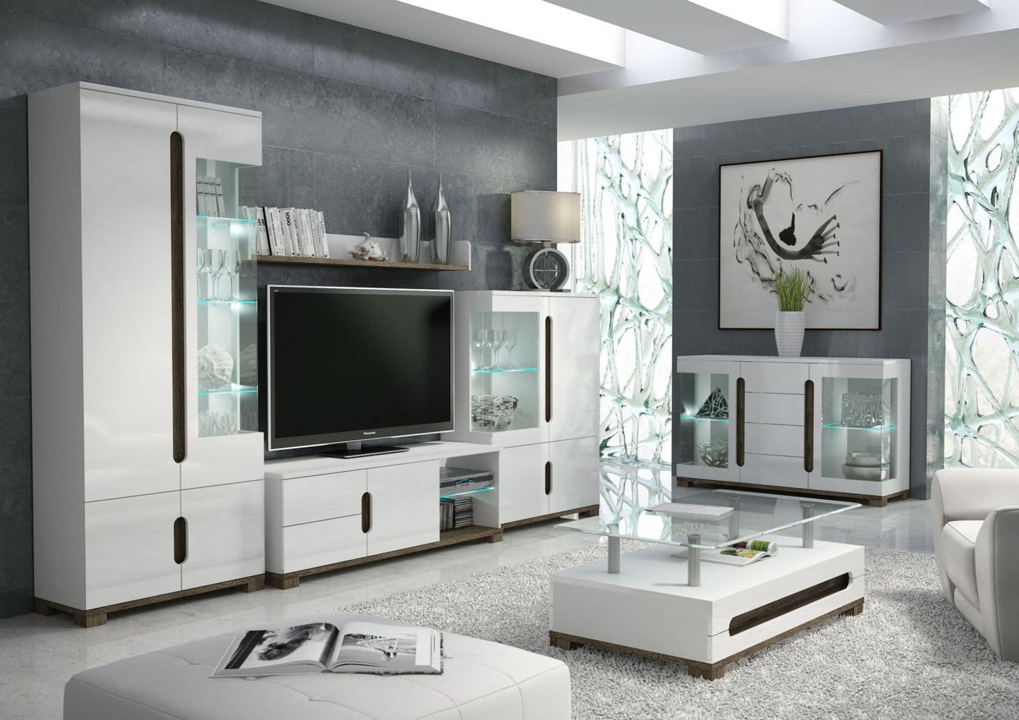 Penelope TV Unit White Gloss