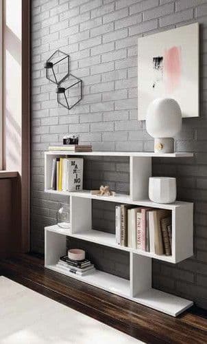 Ivy Short White Gloss Bookcase
