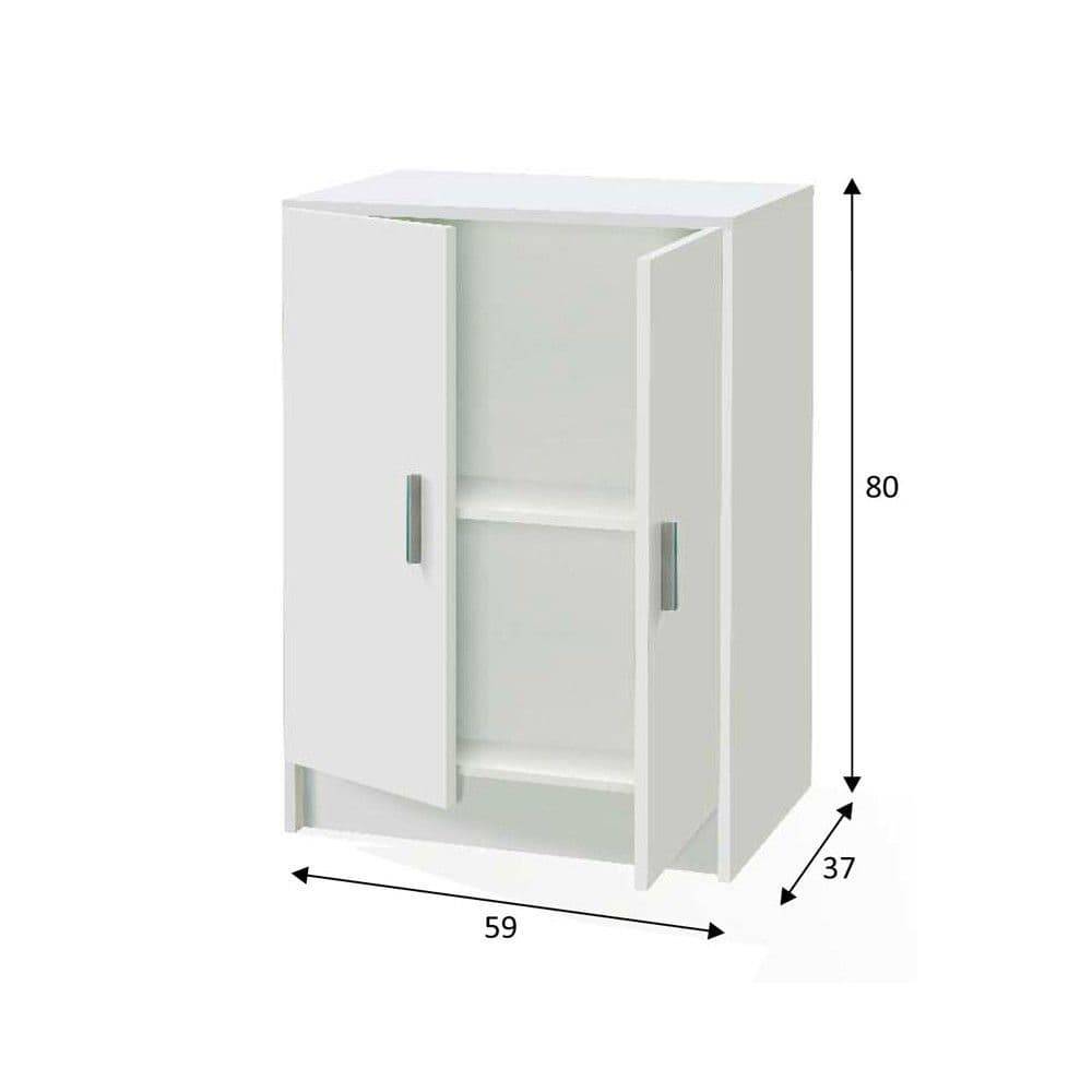 Lily Door White Universal Storage Cupboard