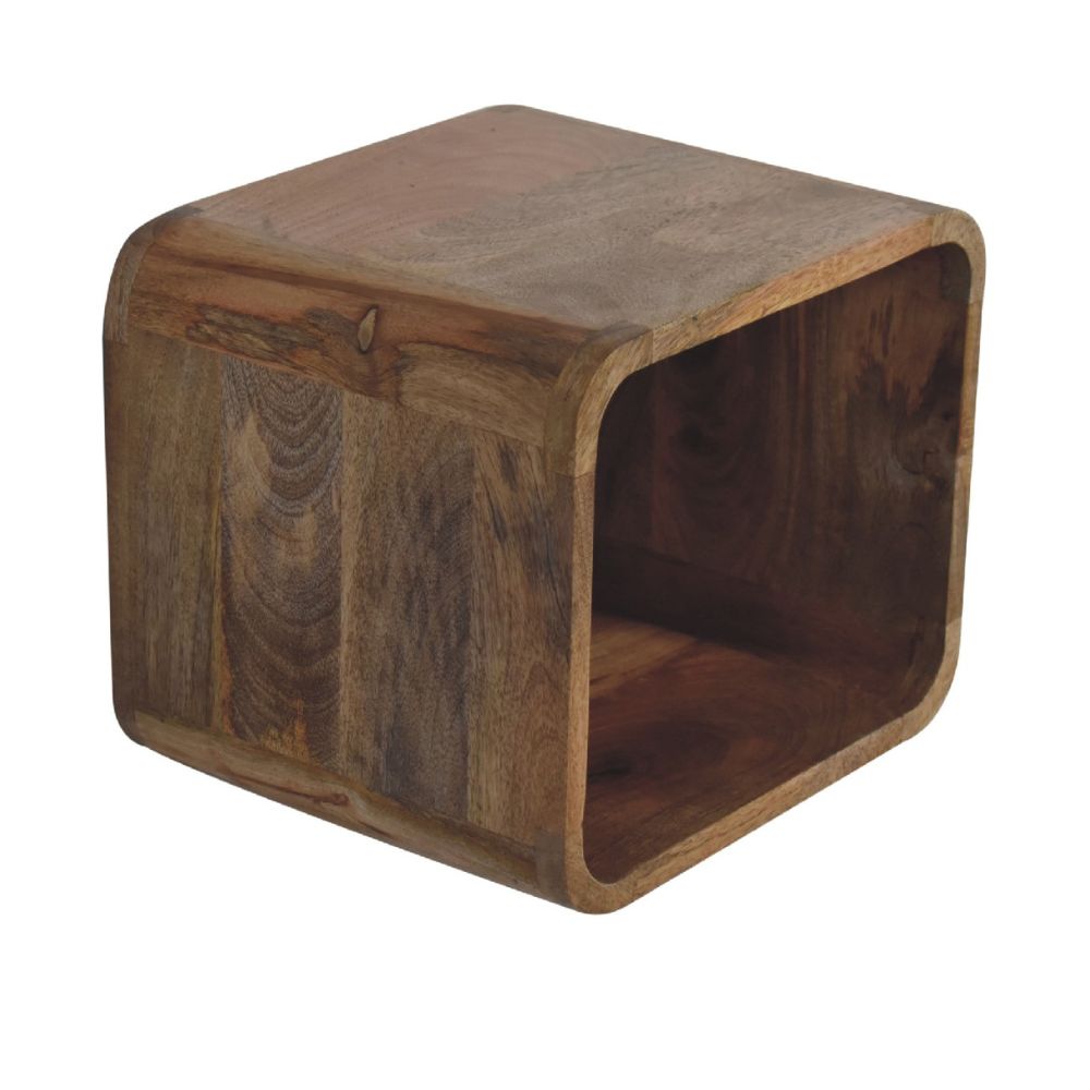 Oak-ish Floating Open Bedside